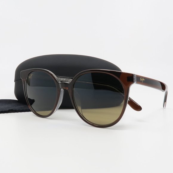 Maui Jim MEHANA MJ866-10 Brown/Bronze Polarized New Sunglasses PRE-OWNED - Picture 1 of 10